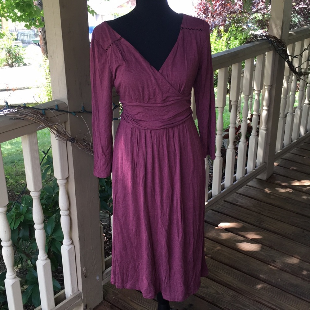 Mauve 3/4 sleeve dress